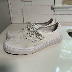 White Vans Authentic